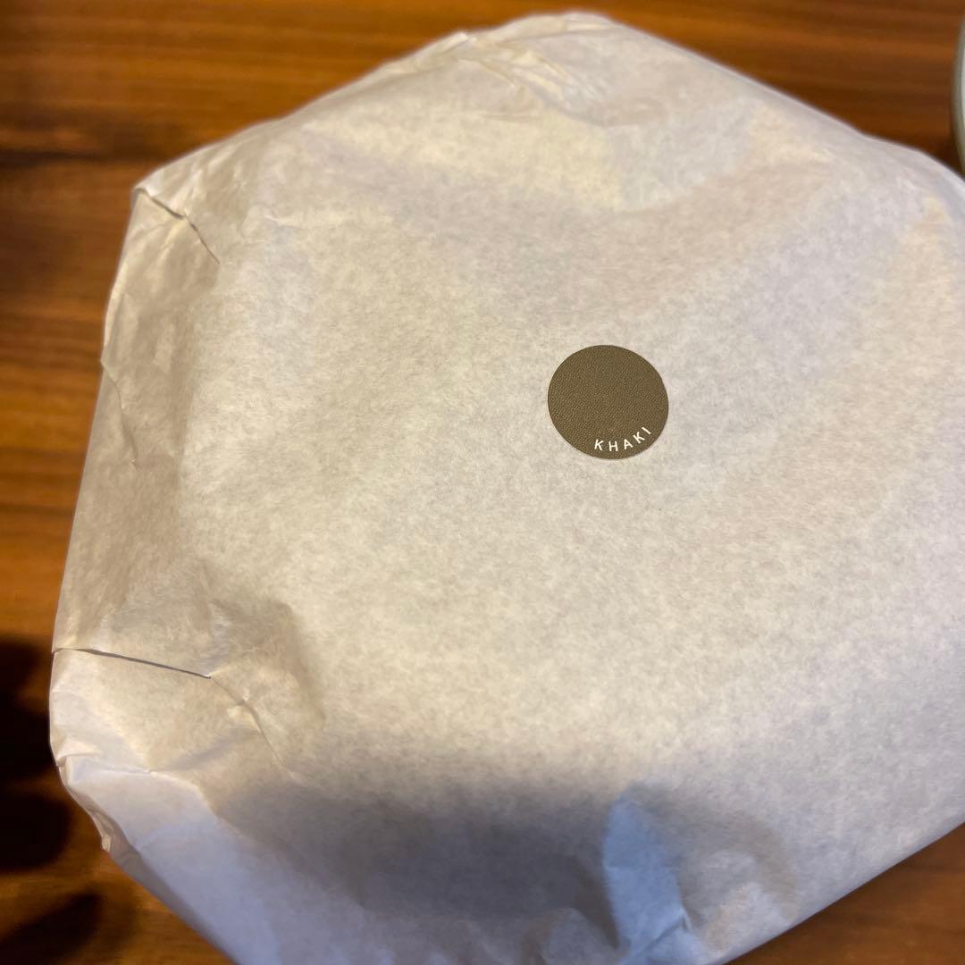 ARAS 深鉢ロッカク中・平皿ロッカク中 カーキ各1セット×2