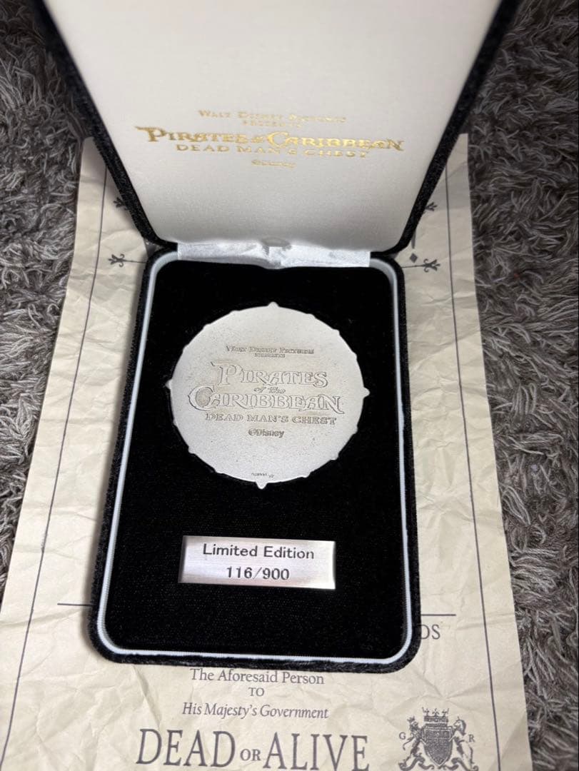 純銀　パイレーツ・オブ・カリビアン 限定メダル 116/900