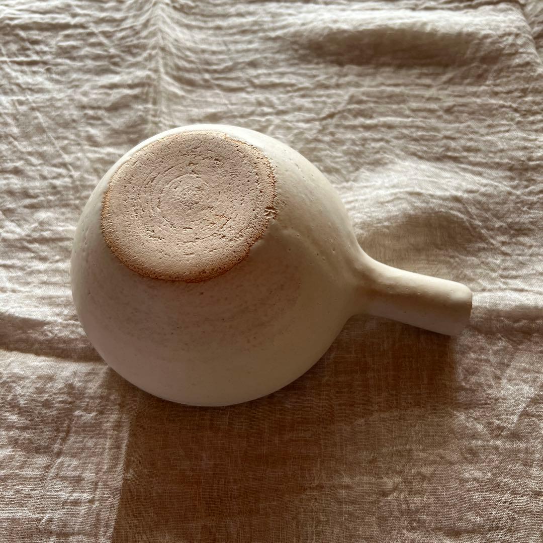 A 正島克哉　片手鍋　小　耐熱　ホワイト　白