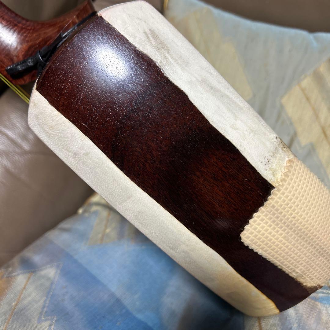 花柄の津軽三味線　太棹　紅木