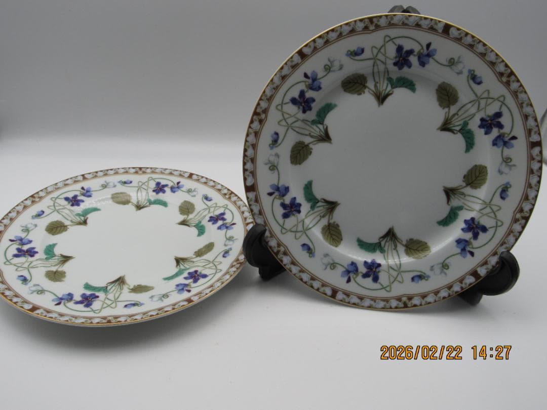 アビランド　リモージュ　アンペラトリスユジェニー　2枚セット