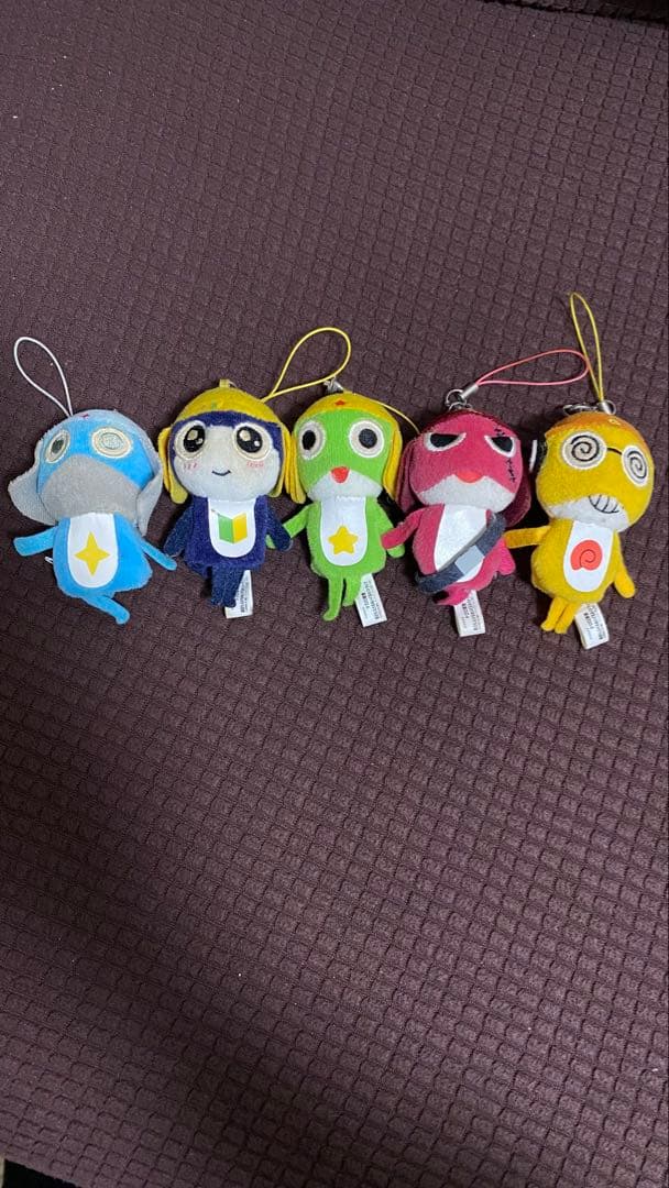 ケロロ軍曹　画面もふけるマスコットストラップ　ケロロ小隊セット