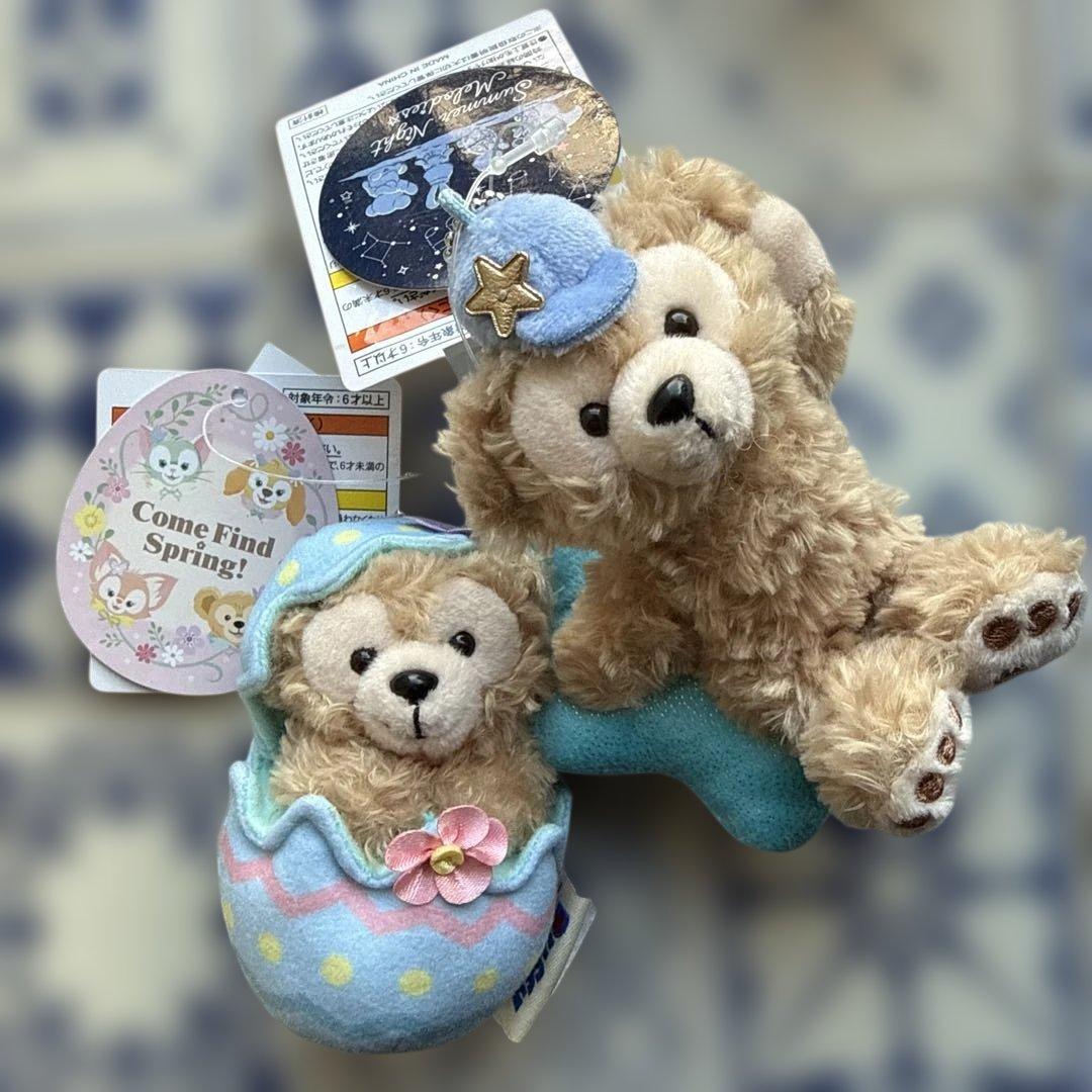 ダッフィー　ぬいぐるみバッジ　チャーム　ストラップ　ディズニー