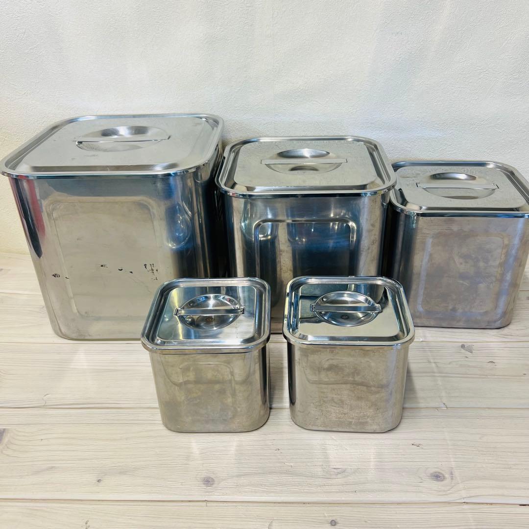 角　深型キッチンポット　ダブルウォール 5点セット