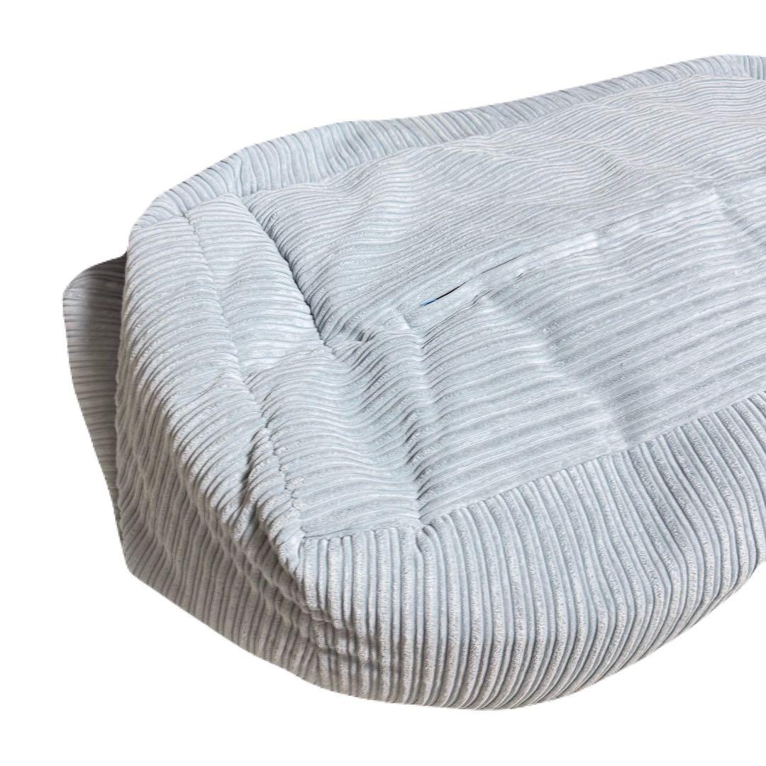 loungepug ビーズクッションソファ クラシックコーデュロイベビーブルー