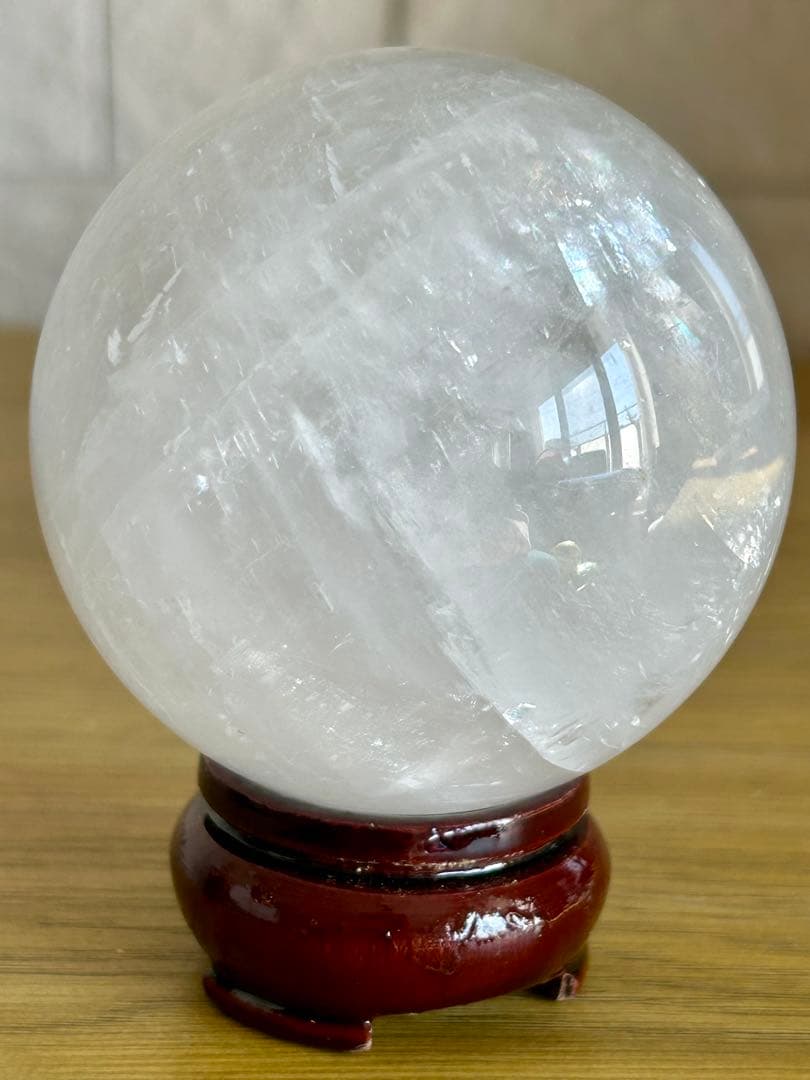 ✨キラキラ✨ホワイトカルサイト　スフィア 69mm 丸玉