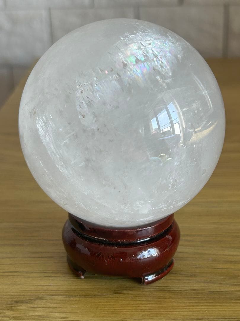 ✨キラキラ✨ホワイトカルサイト　スフィア 69mm 丸玉