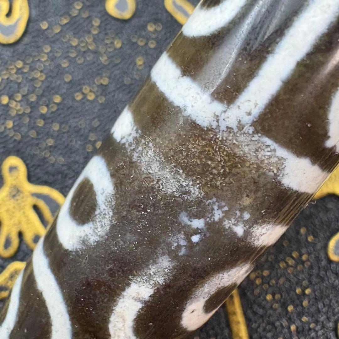 十二眼天珠 黑朱砂九頁岩 ネックレス