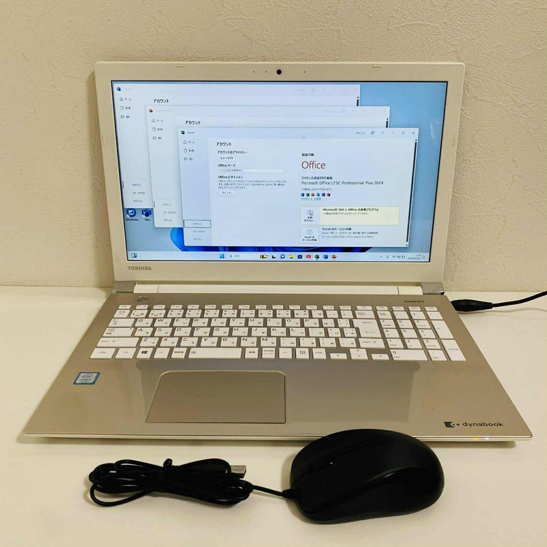 Y100 TOSHIBAノートパソコンWEBカメラSSD高速 Windows11