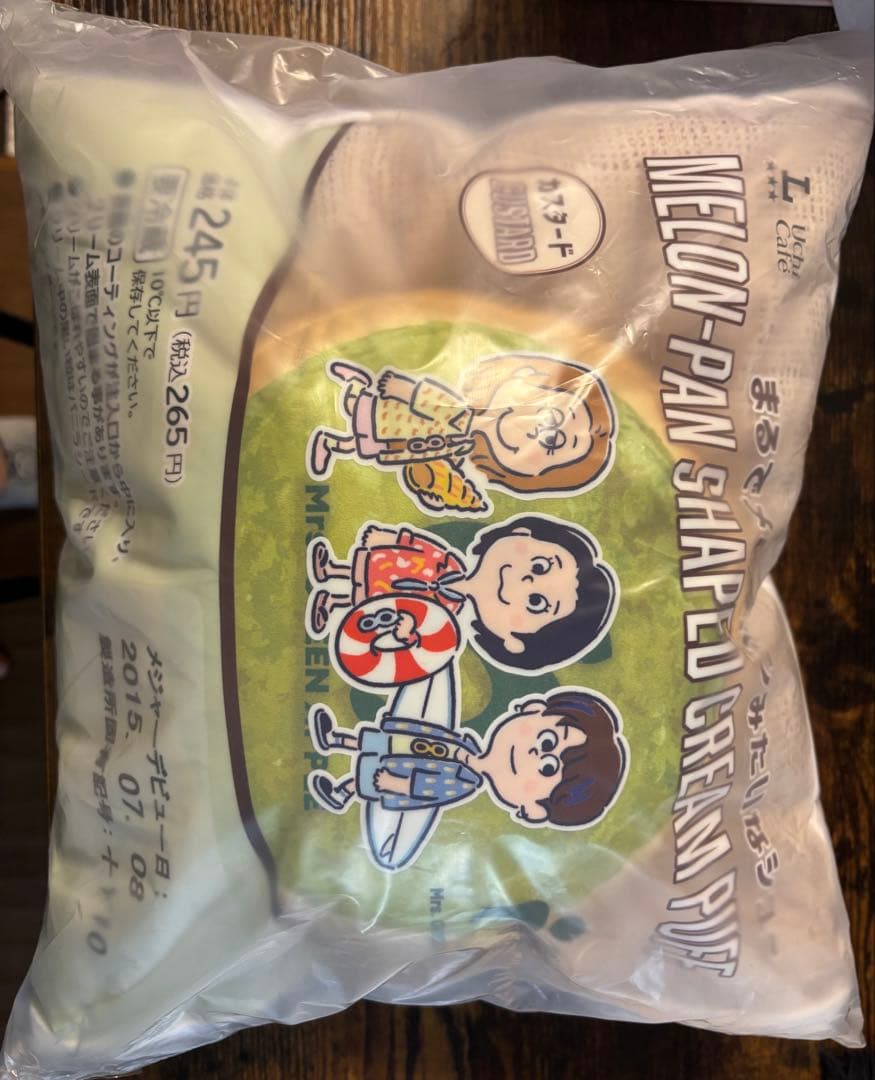 Mrs. GREEN APPLE ×ローソン　メロンパン型 クッションおまけ付き