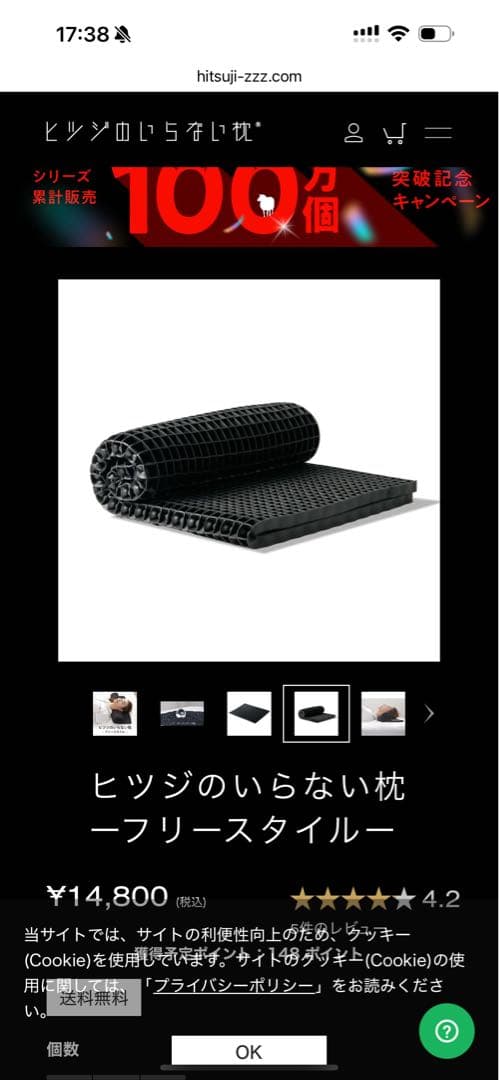 ヒツジのいらない枕 - フリースタイル