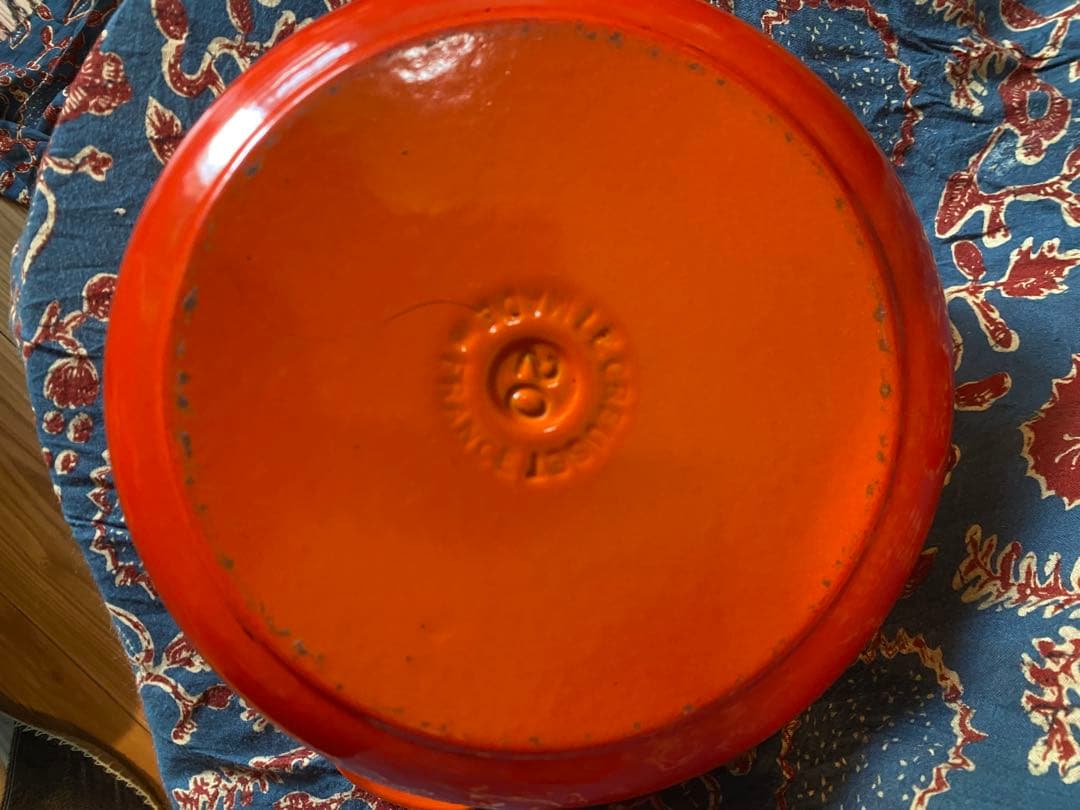 LE CREUSET オレンジ 両手鍋　20センチ