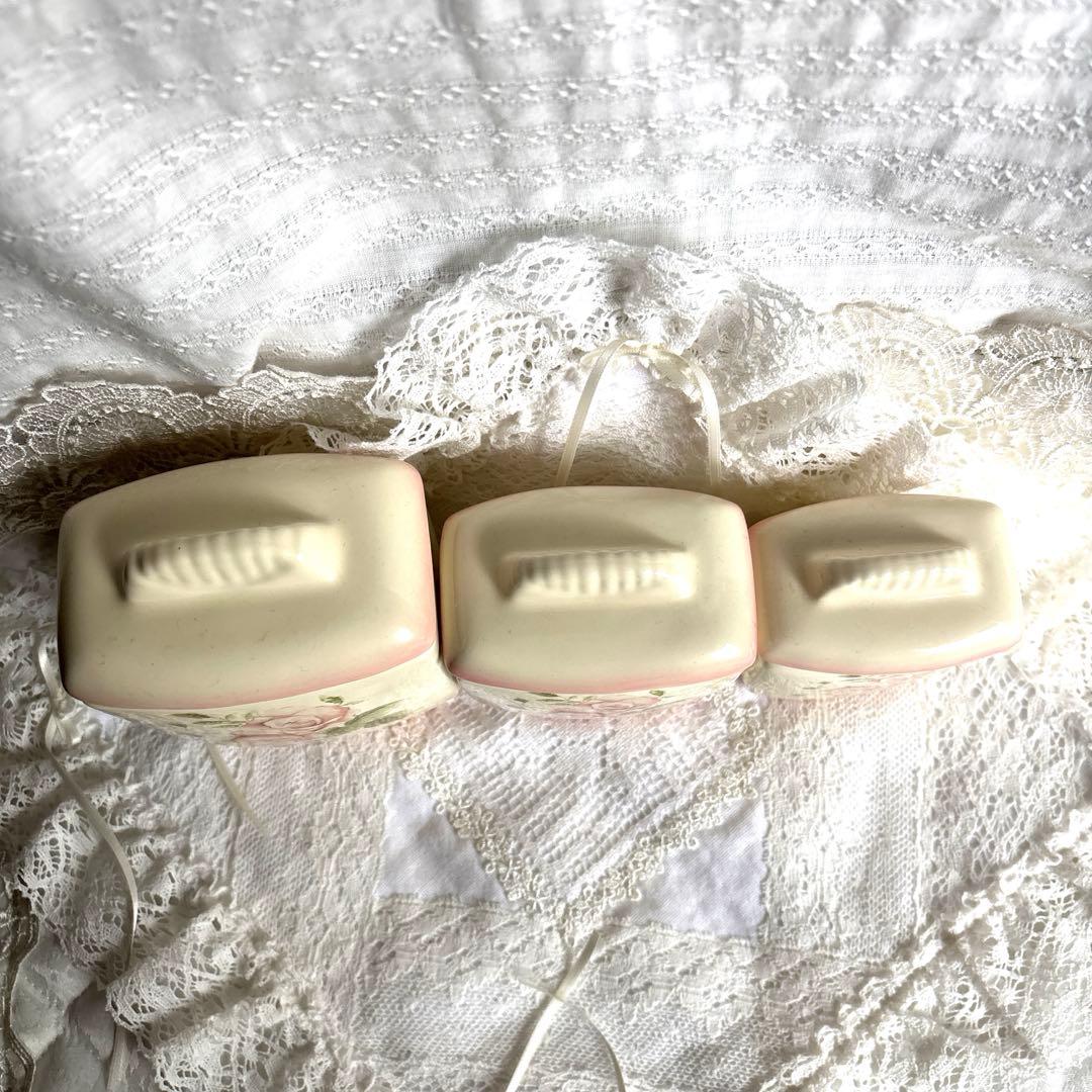 イマン　マリアンヌ　陶器キャニスター3個セット