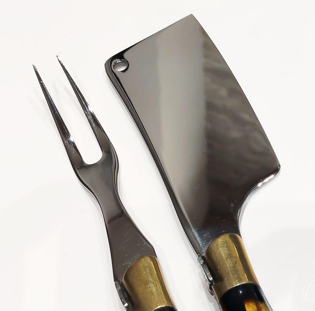 LAGUIOLE ラギオール クロード・ドゾルム チーズナイフ フォーク セット