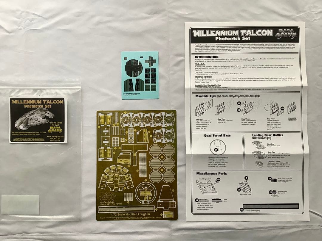 バンダイ PG 1/72 ミレニアム・ファルコン 未組立 社外エッチング付