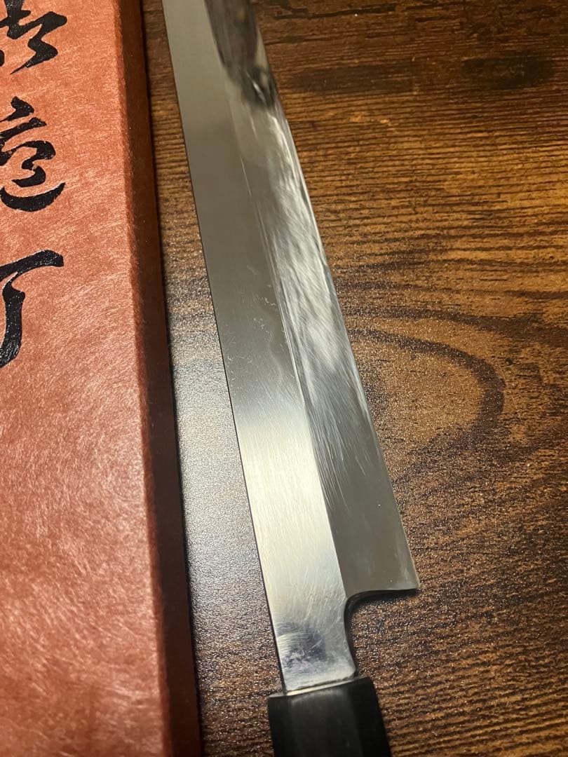 (コリすてる専用)本焼　テッサ包丁　柳刃包丁　尺　波紋綺麗