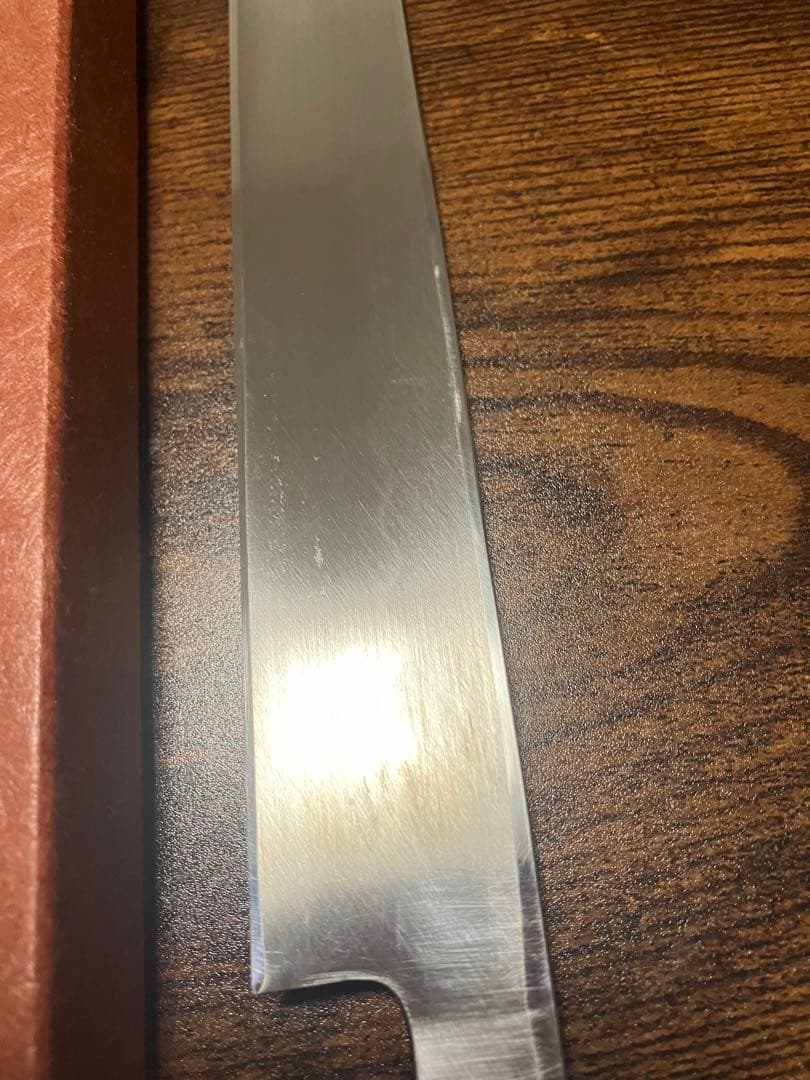 (コリすてる専用)本焼　テッサ包丁　柳刃包丁　尺　波紋綺麗