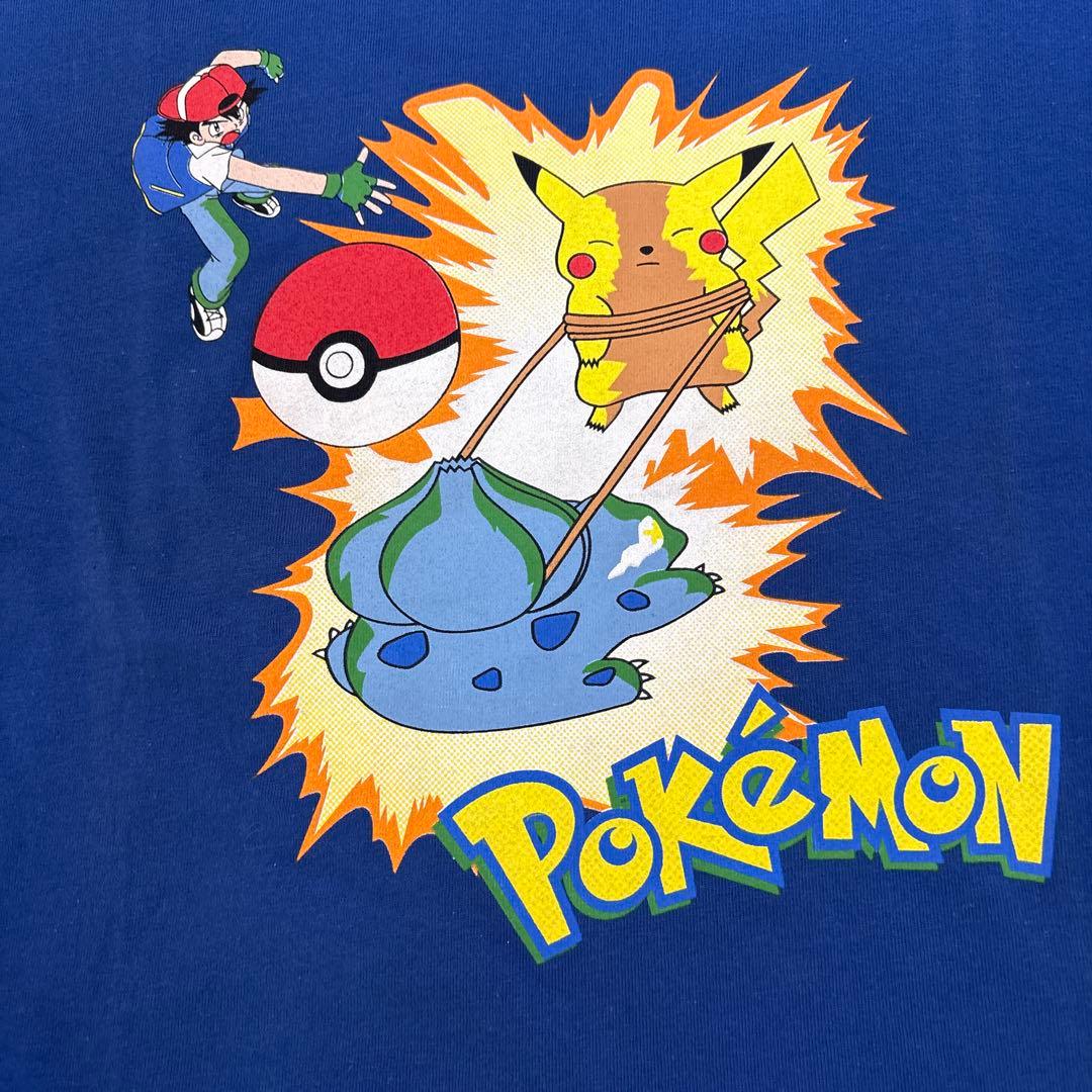 デットストック品初期ポケモン Tシャツ Mサイズ 青