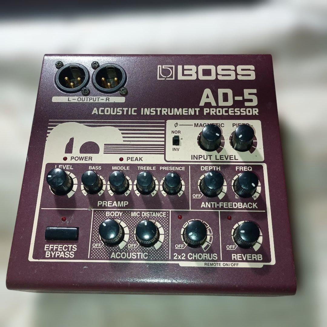 BOSS AD-5 アコースティックプロセッサー　1997年　名機　作動確認済み