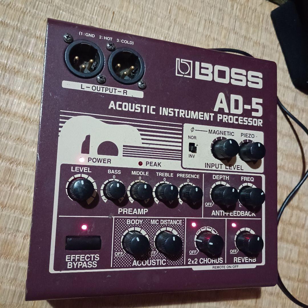 BOSS AD-5 アコースティックプロセッサー　1997年　名機　作動確認済み