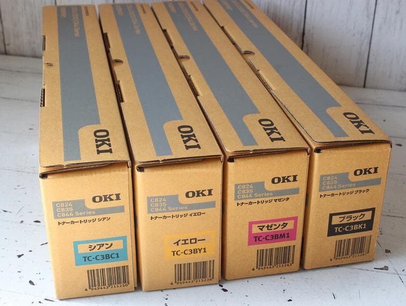 新品 OKI トナーカートリッジ TC-C3BK1等４色