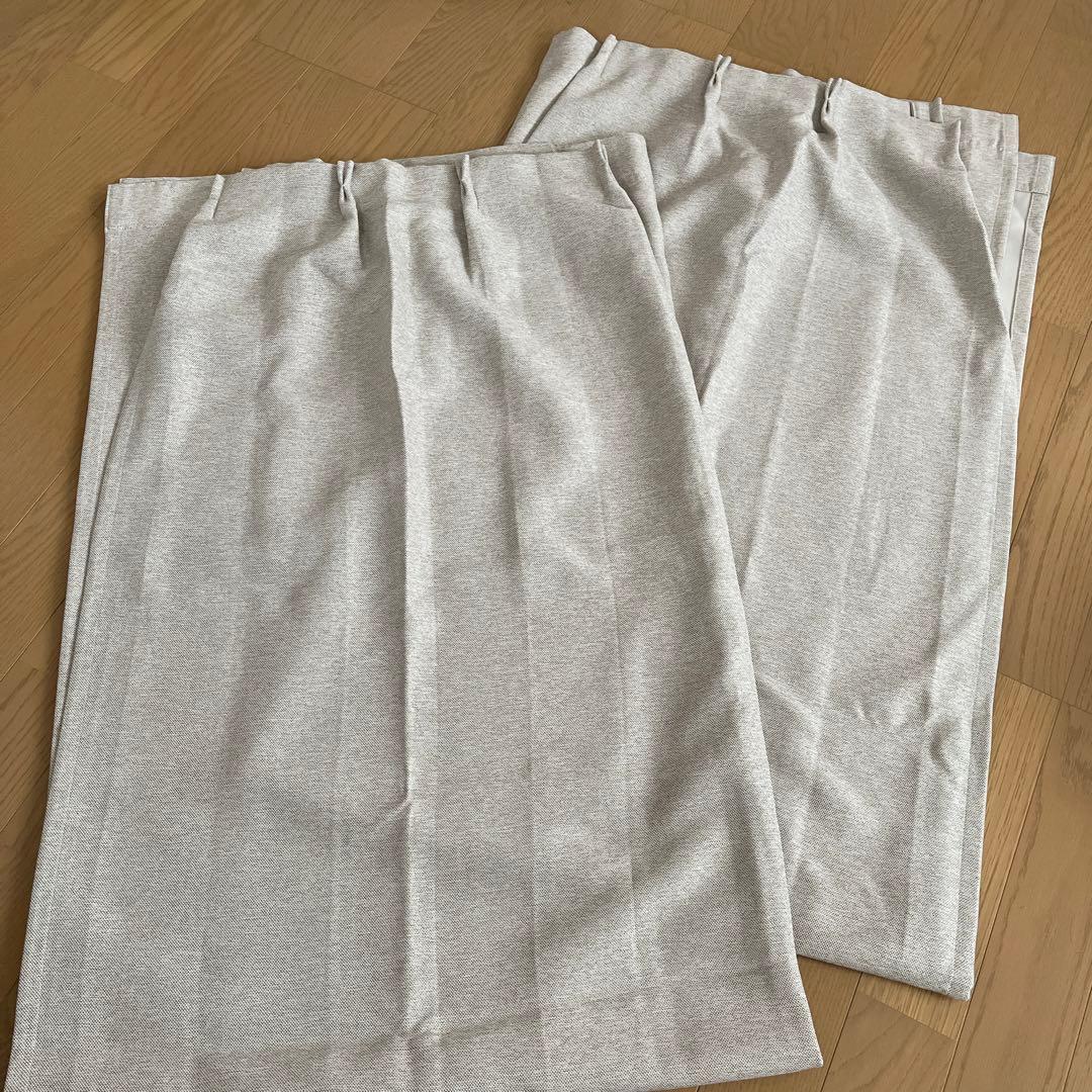 ニトリ カーテン ベージュ 2枚