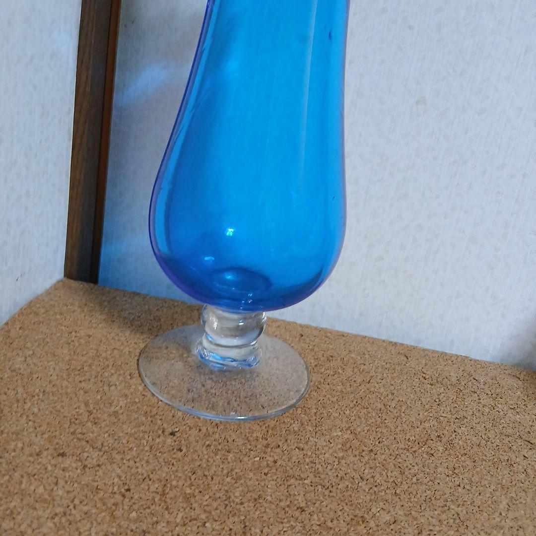 琉球ガラス花瓶 大 花 ヴィンテージ