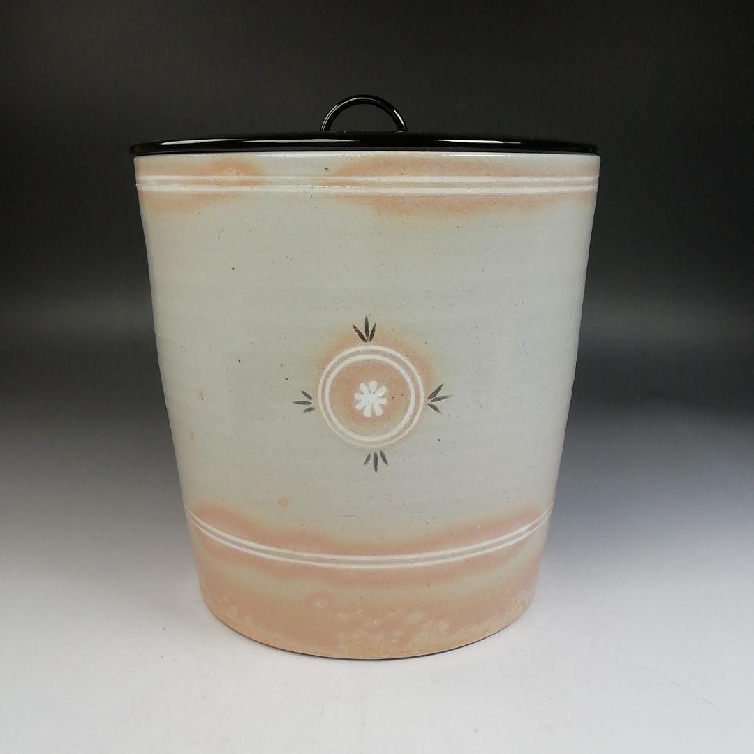 Ｗ３０８　水指　『御本　狂言袴　一重口』『景山 造』　共箱　茶道具