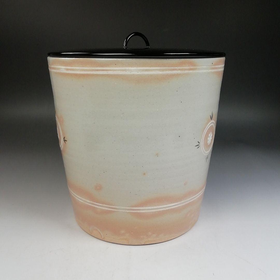 Ｗ３０８　水指　『御本　狂言袴　一重口』『景山 造』　共箱　茶道具