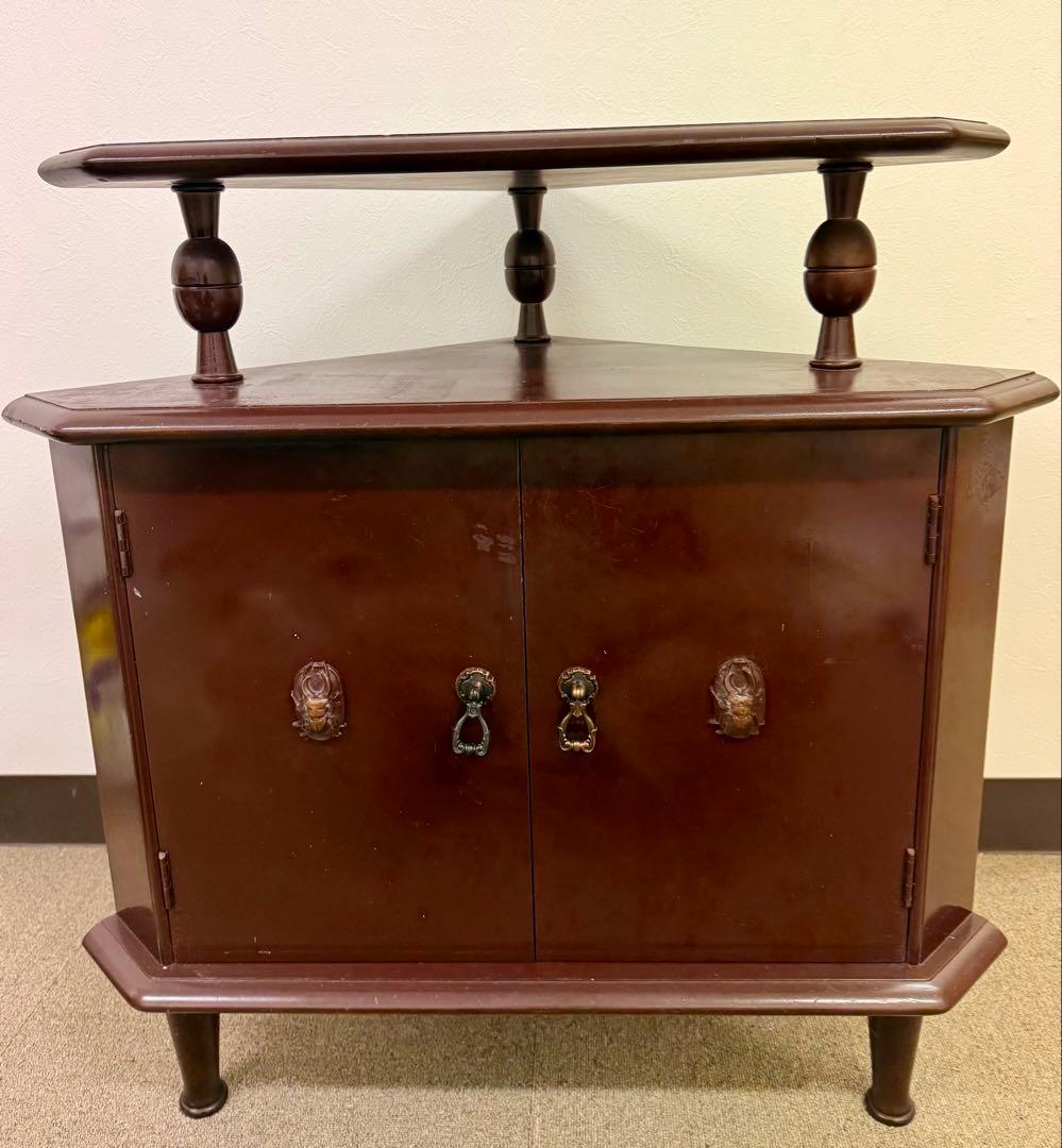 森繁 モリシゲ コーナーチェストキャビネット アンティーク ヴィンテージ レトロ