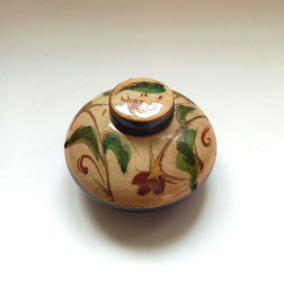 小森忍　山茶窯　インク壺　アンティーク　骨董　北斗窯