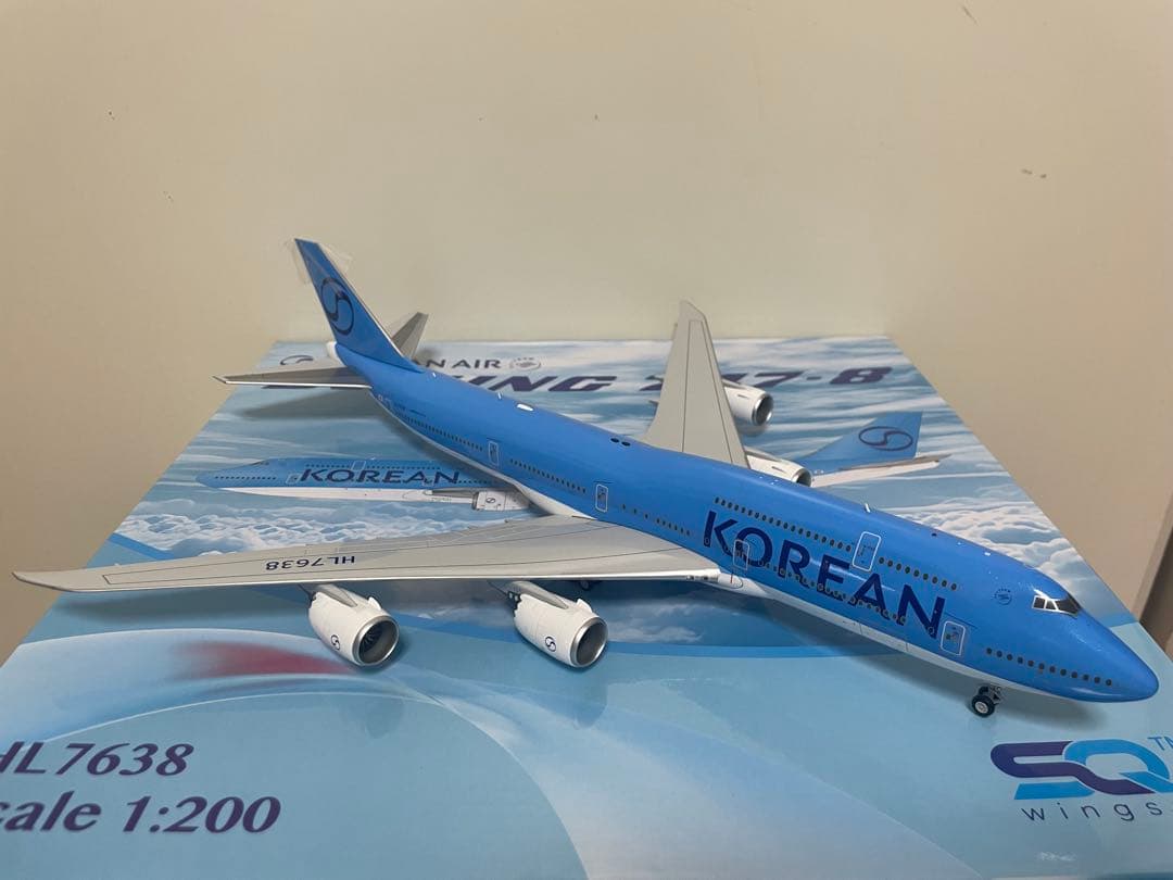 SQ 1/200 大韓航空 B747-8 HL7633&7638 2機セット