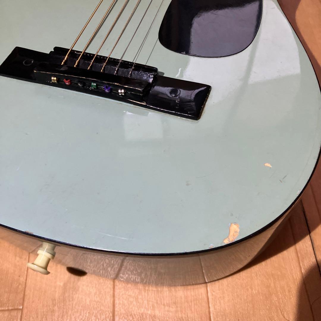 水色アコースティックギター 6弦 ドレッドノート