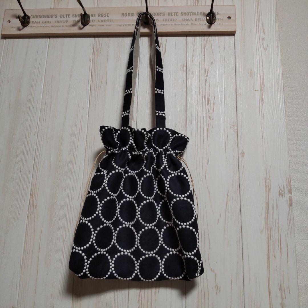 ミナペルホネン tambourine 巾着バッグ ハンドメイド