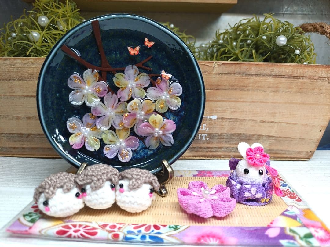 ♥♡桜ウェディング飾り♥色々季節飾り*♡♥固まるハーバリウムペン立て*2個*♡♥