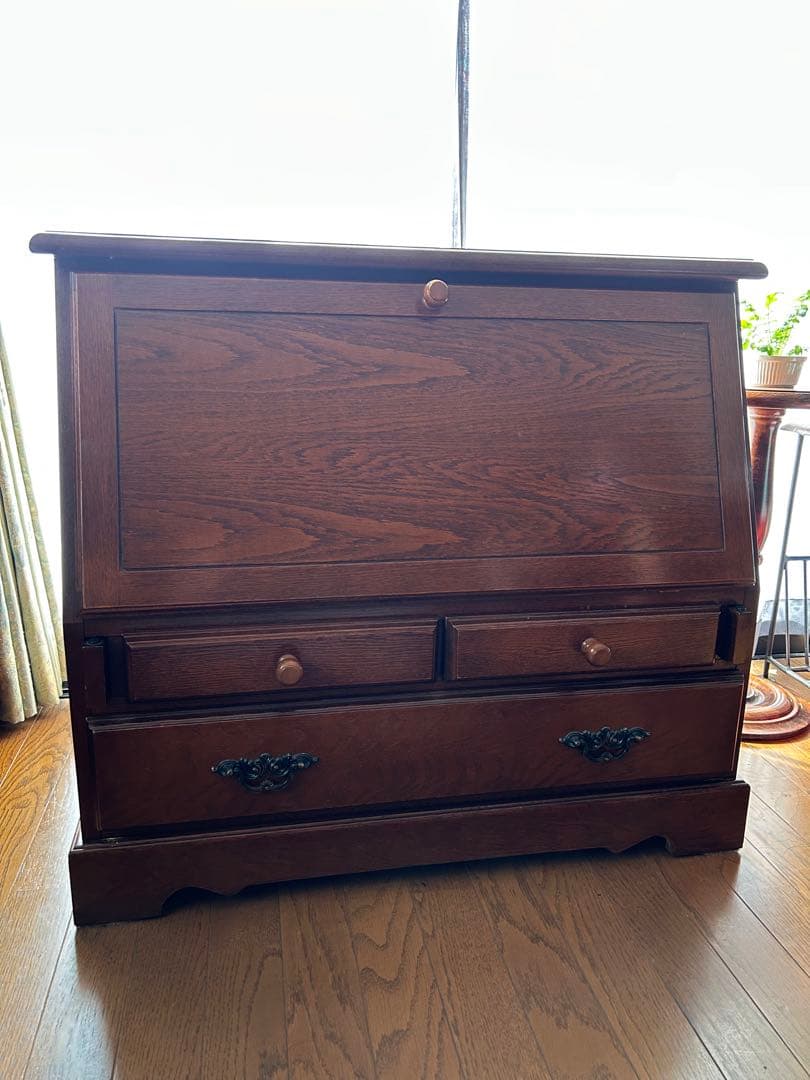 越後民芸家具　ライティングビューロー　座式　文机