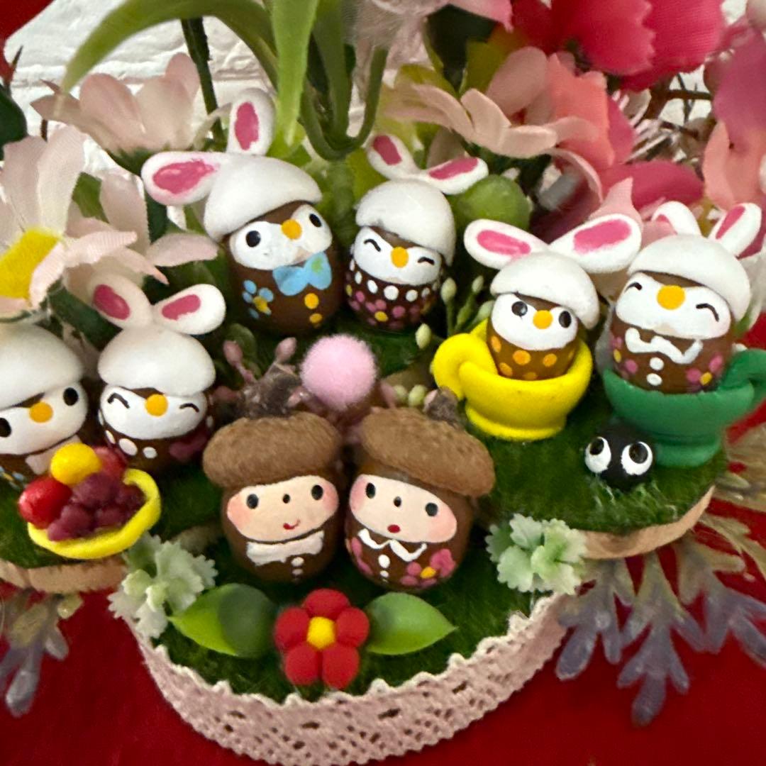 どんぐりアート♡メモスタンドオブジェ5点♡