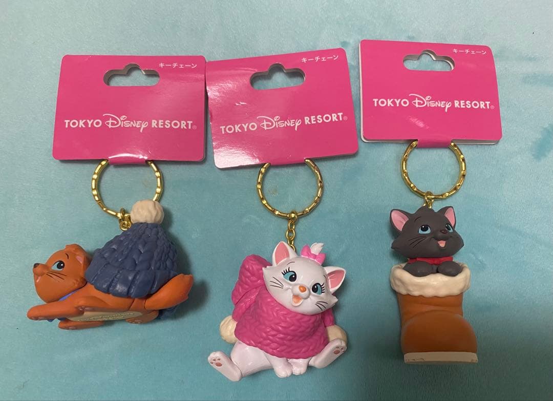 ディズニー　おしゃれキャット　キーチェーン　マリー・ベルリオーズ・トゥルーズ