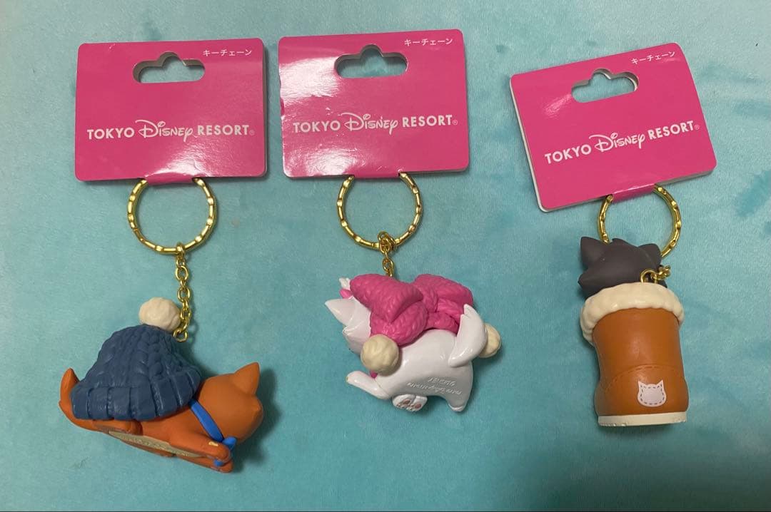 ディズニー　おしゃれキャット　キーチェーン　マリー・ベルリオーズ・トゥルーズ