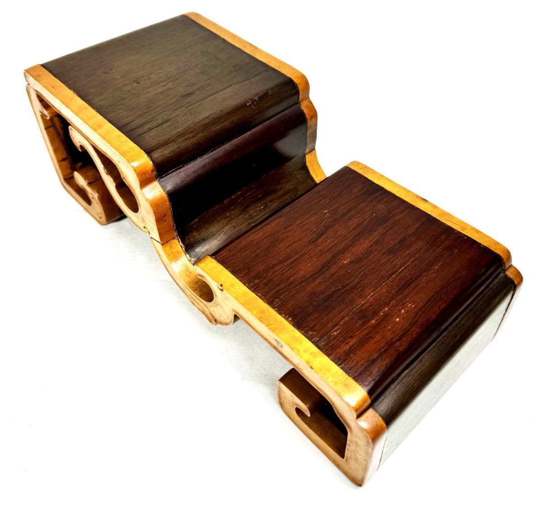 紫檀黄楊木花台 華道 茶道 唐木 香炉台 飾台 唐物 盆栽台 時代WWWT075