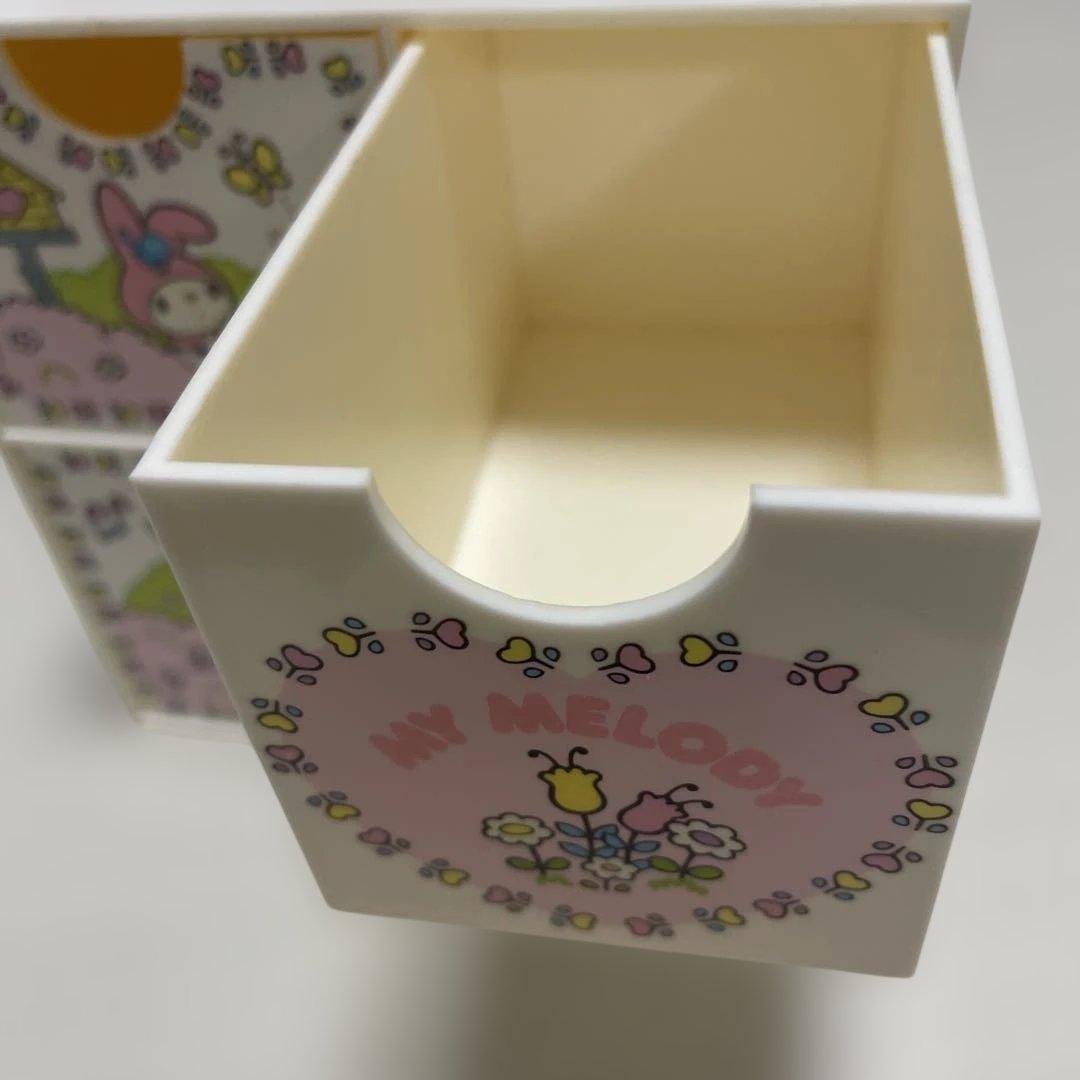 マイメロディ 収納ボックス 3つ引き出し付き　レトロ