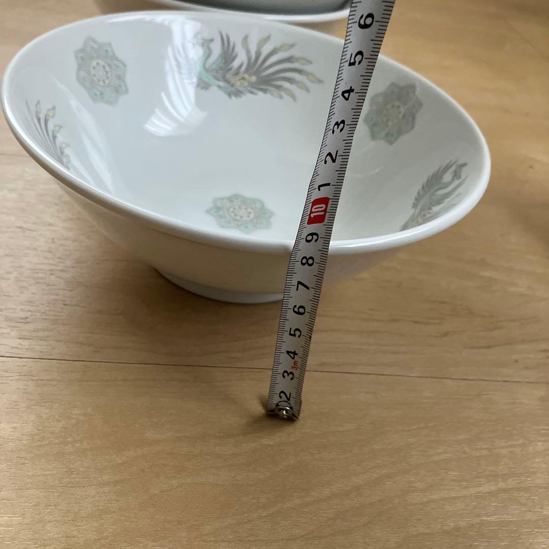 鳳凰柄 陶器ラーメンどんぶり10個セット