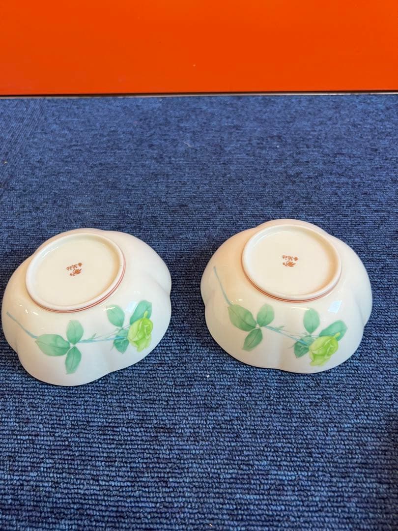 1403 香蘭社　花型小鉢　2客　未使用