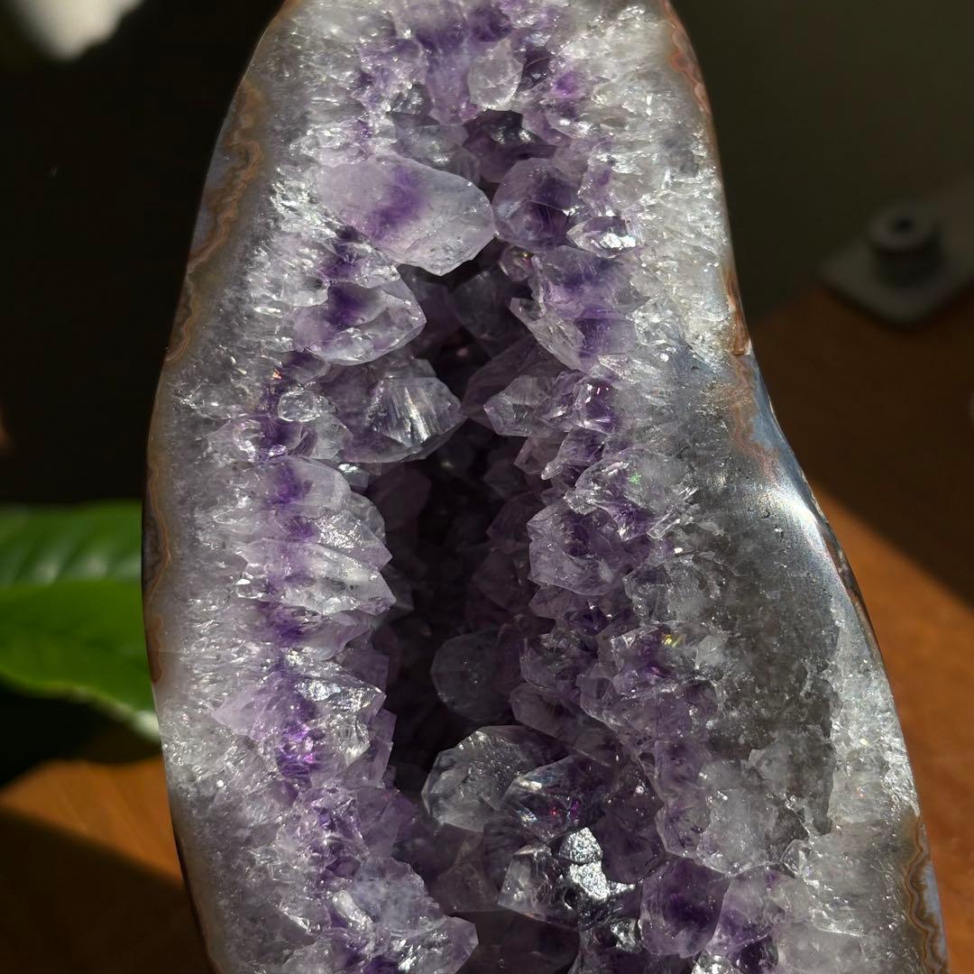 天然石 ブラジル産 アメジストドーム 置物672g