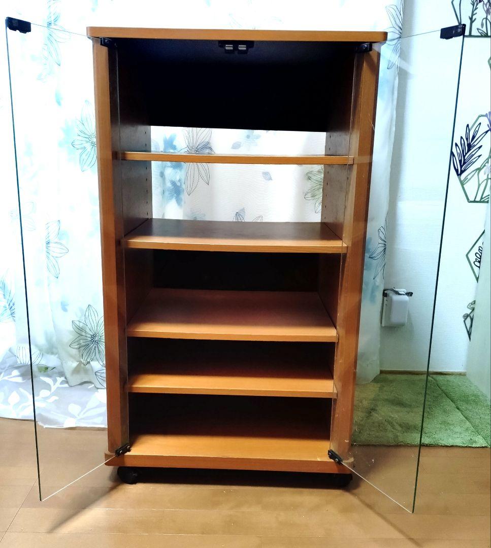 ガラス開閉式キャビネット