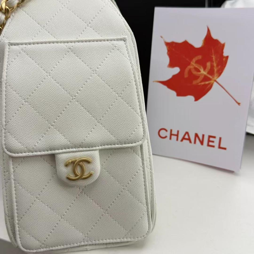 クリーム色 キルティング バッグ