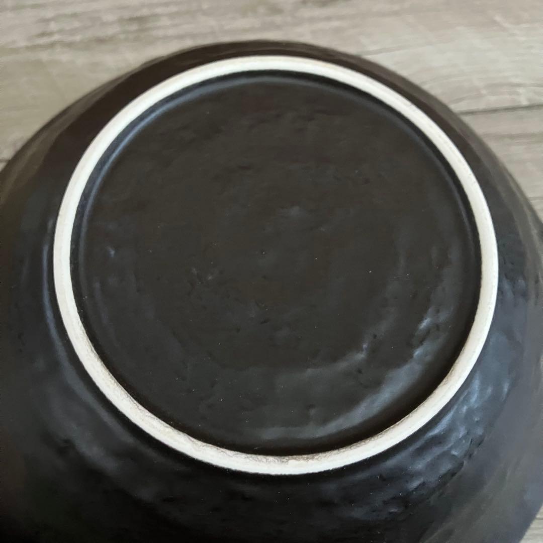 E-1 【オーブンOK】耐熱 ラーメン鉢 ペアセット（れんげ付き）黒 萬古焼