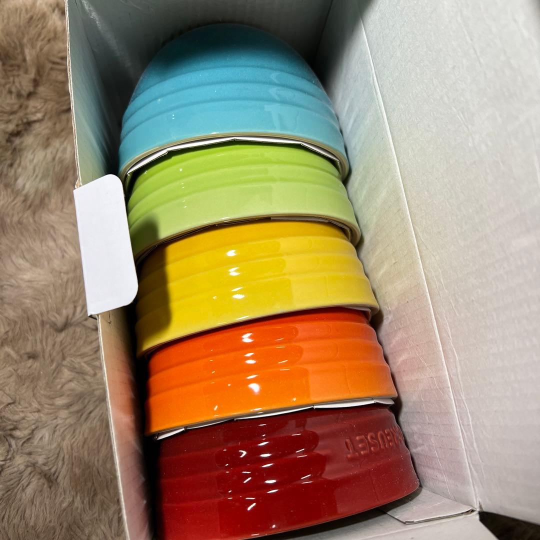 ル ・クルーゼ 茶碗 ライスボール 300ml (S) 5個 箱入り 新品