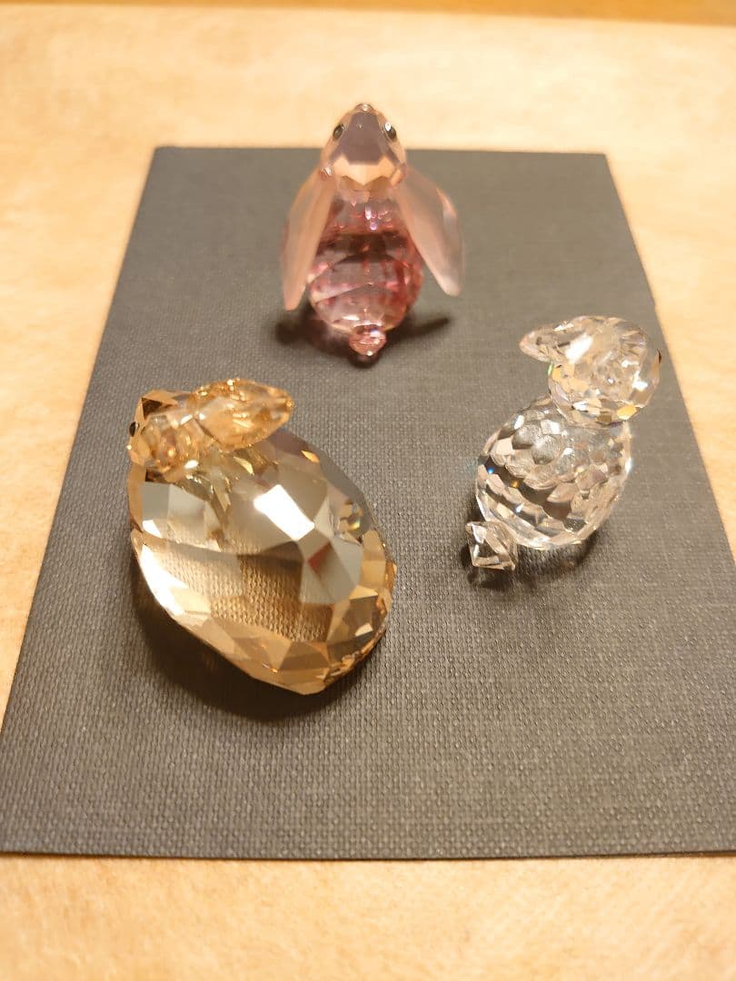 スワロフスキー ウサギ 置物 3点セット SWAROVSKI