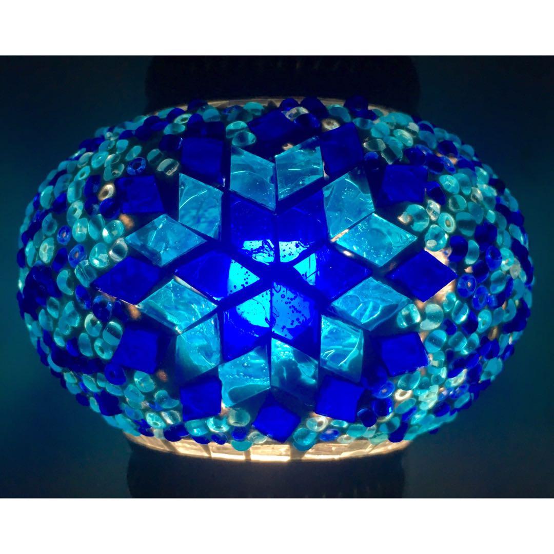 ハンギングランプS　タイプ1　ブルー②　新品　トルコランプ